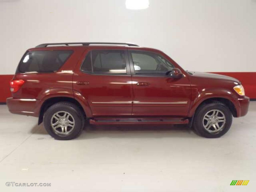 2006 Sequoia Limited - Salsa Red Pearl / Taupe photo #3