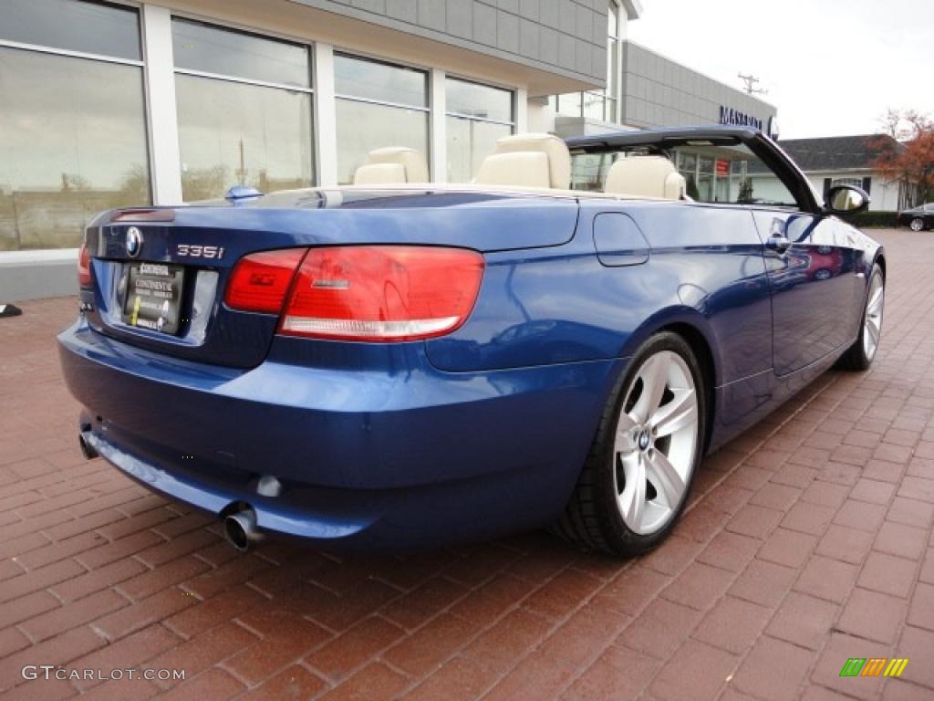2007 3 Series 335i Convertible - Montego Blue Metallic / Cream Beige photo #12