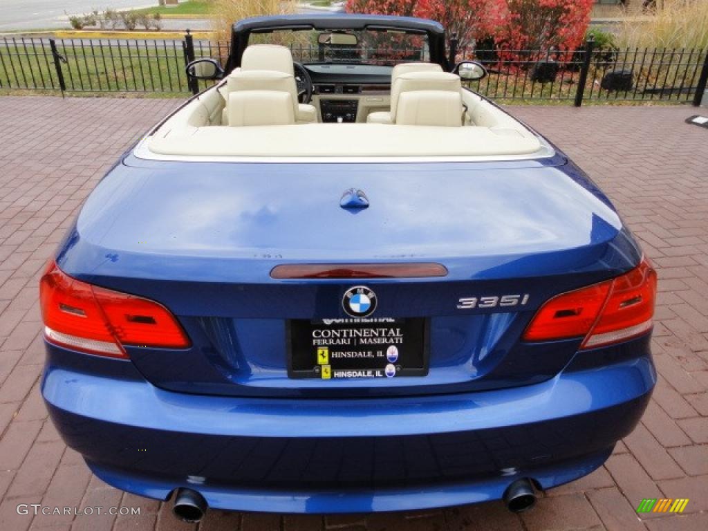 2007 3 Series 335i Convertible - Montego Blue Metallic / Cream Beige photo #13