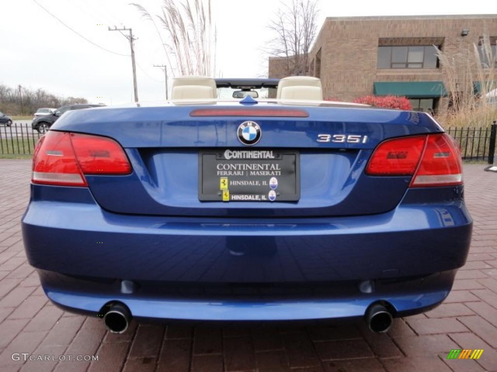 2007 3 Series 335i Convertible - Montego Blue Metallic / Cream Beige photo #14