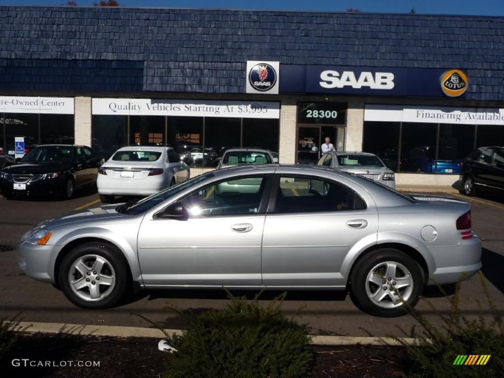 2003 Stratus SXT Sedan - Bright Silver Metallic / Dark Slate Gray photo #8