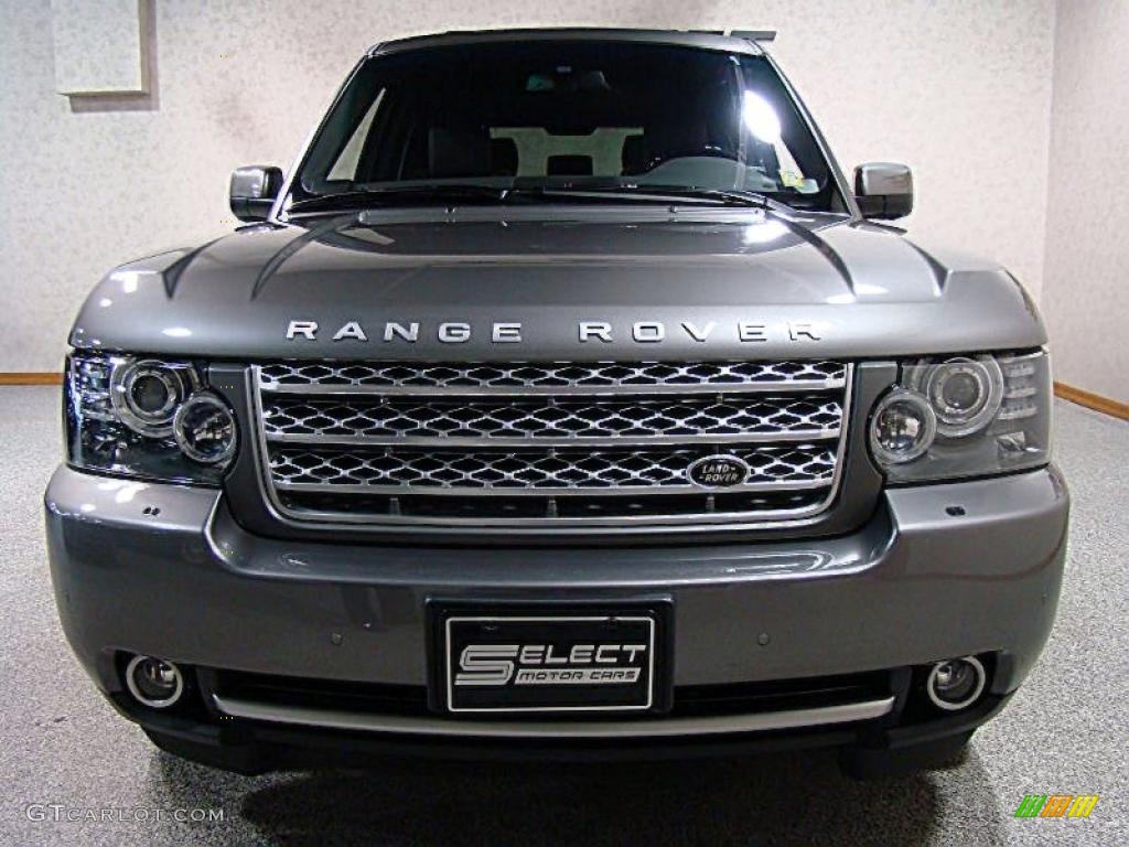 2010 Range Rover Supercharged Autobiography - Stornoway Grey Metallic / Jet Black/Ivory White photo #2