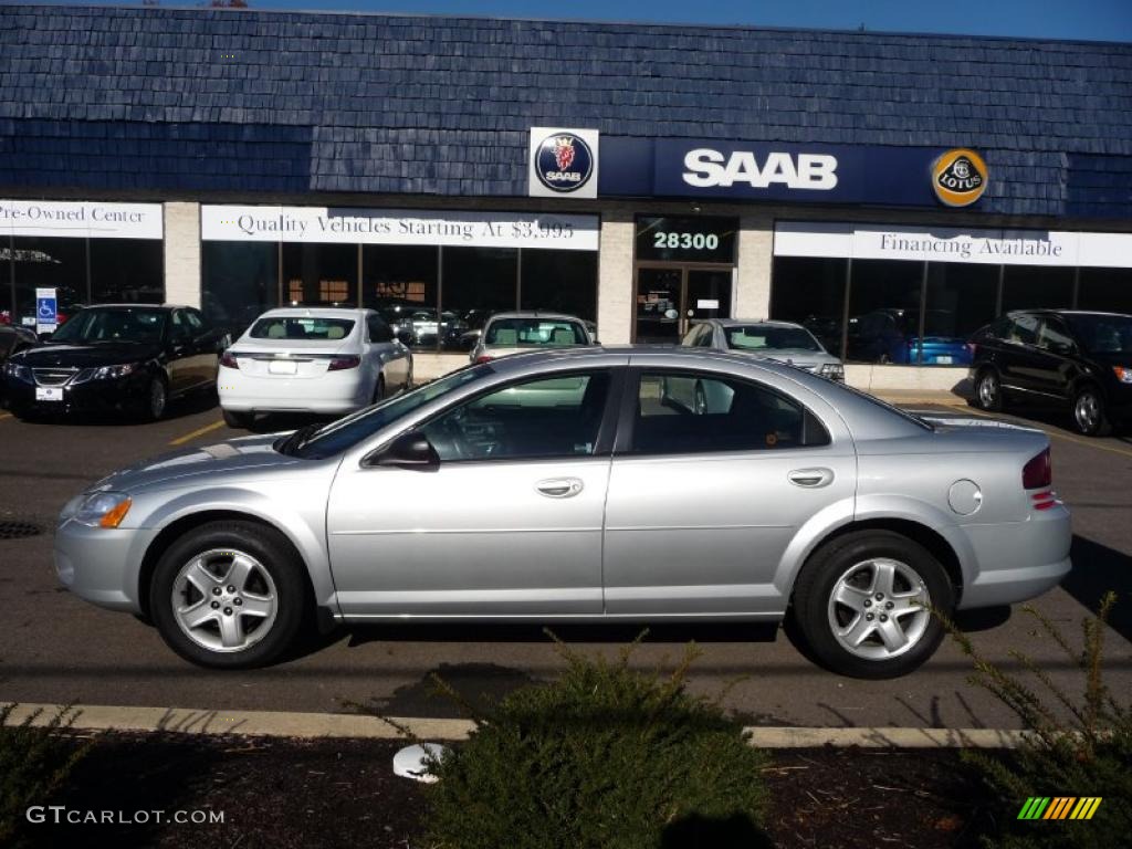 2003 Stratus SXT Sedan - Bright Silver Metallic / Dark Slate Gray photo #9