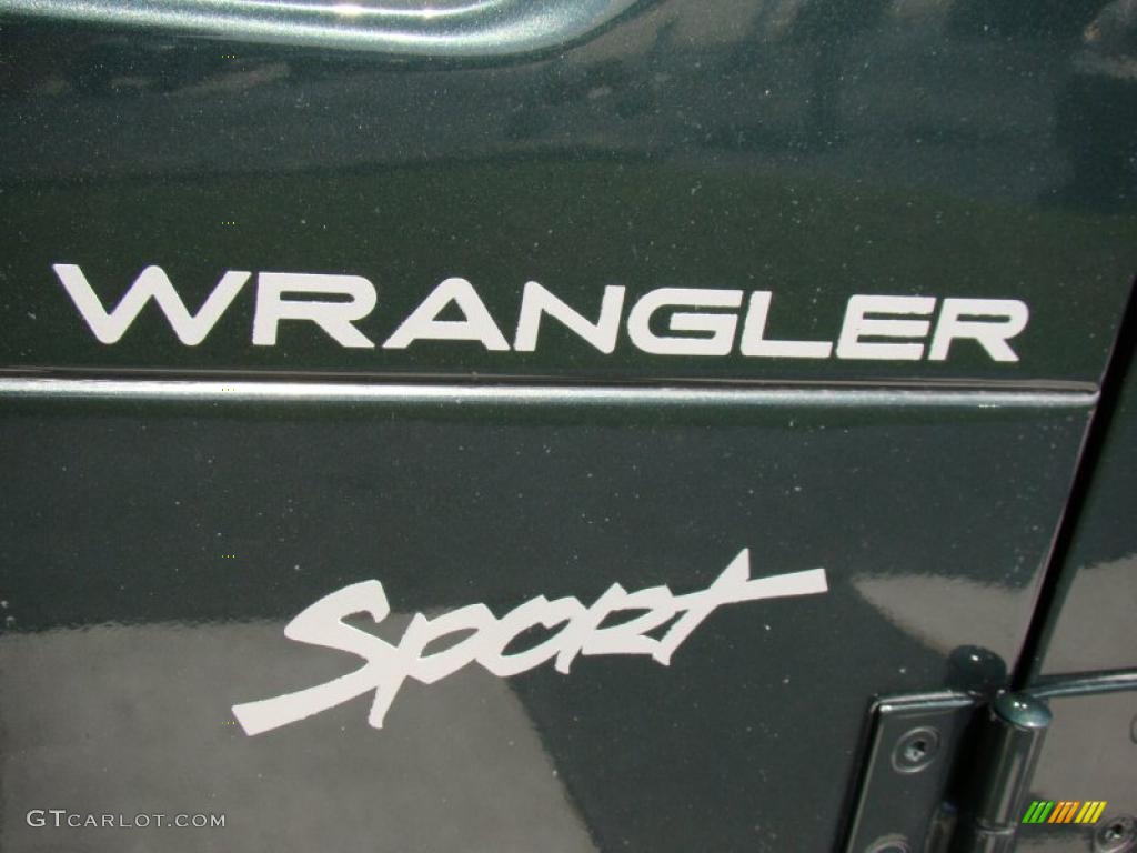2002 Jeep Wrangler Sport 4x4 Marks and Logos Photo #39950858