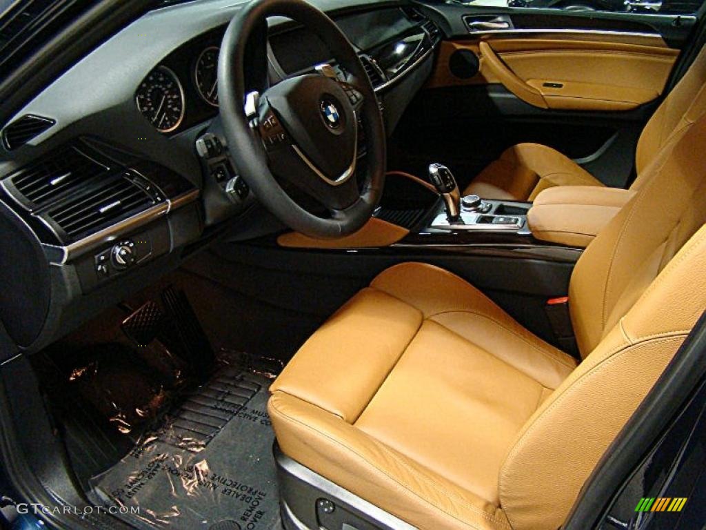 Saddle Brown Interior 2011 BMW X6 xDrive35i Photo #39952126
