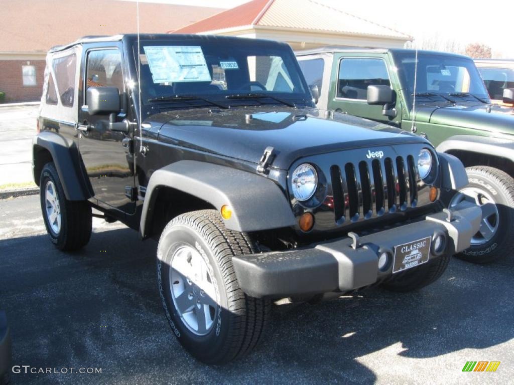 2011 Wrangler Sport S 4x4 - Black / Black photo #3