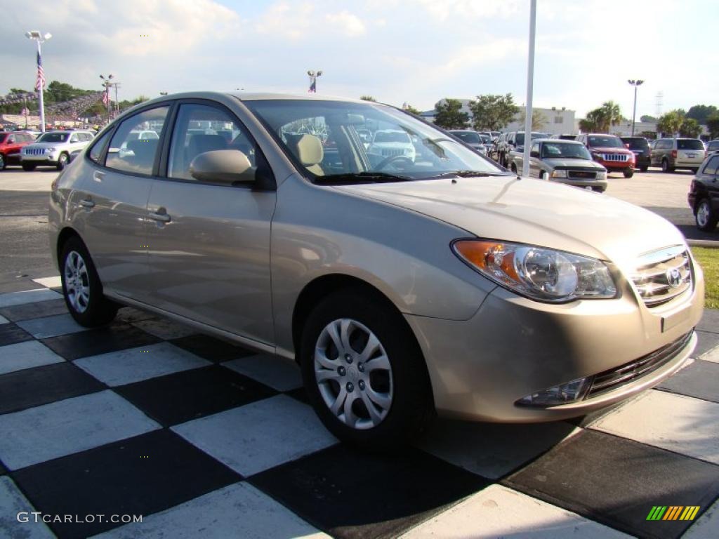 2010 Elantra GLS - Laguna Sand / Beige photo #5