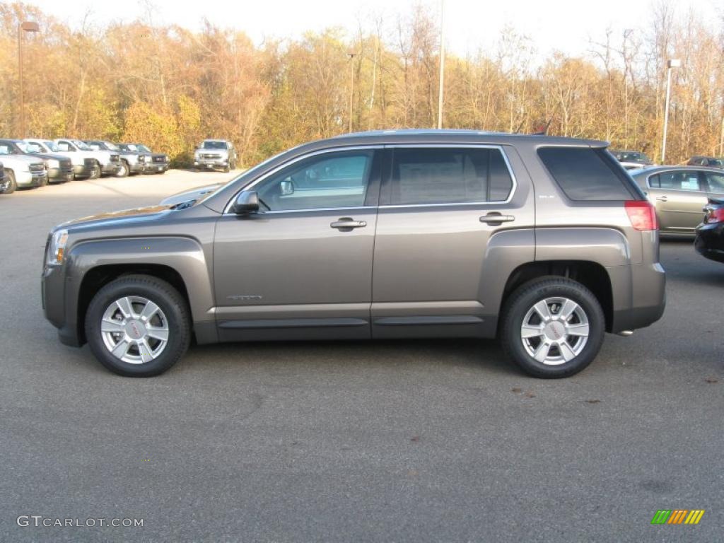 Mocha Steel Metallic 2011 GMC Terrain SLE AWD Exterior Photo #39952426