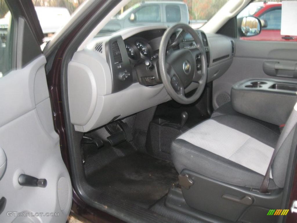 2008 Silverado 1500 LS Regular Cab 4x4 - Dark Cherry Metallic / Dark Titanium photo #10