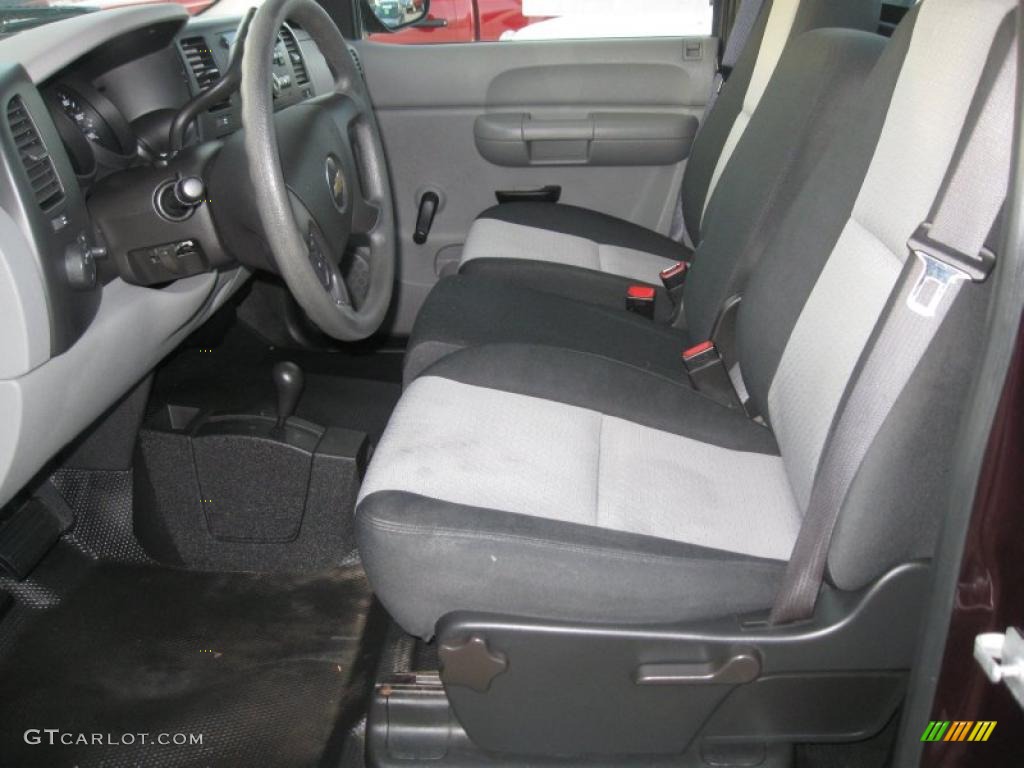 Dark Titanium Interior 2008 Chevrolet Silverado 1500 LS Regular Cab 4x4 Photo #39953154