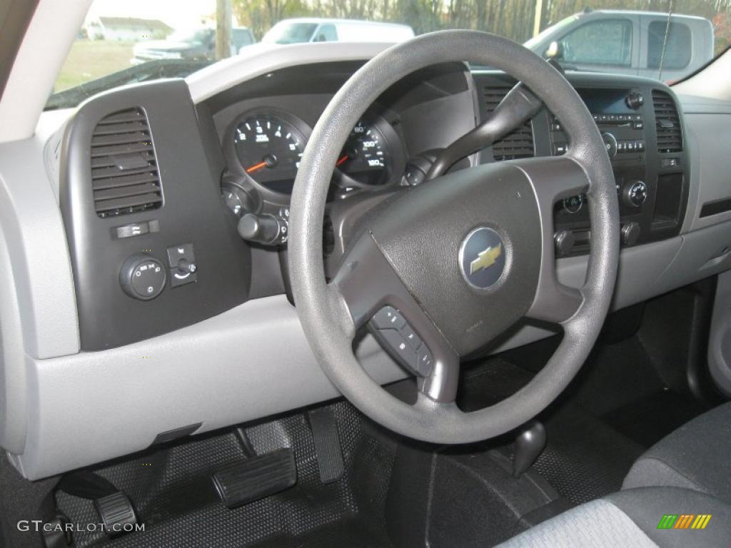 2008 Chevrolet Silverado 1500 LS Regular Cab 4x4 Dark Titanium Dashboard Photo #39953182