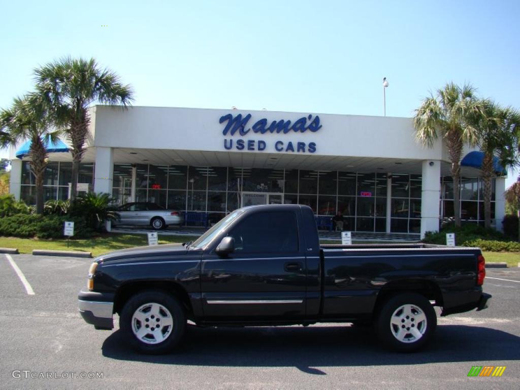 2005 Silverado 1500 LS Regular Cab - Dark Gray Metallic / Dark Charcoal photo #1