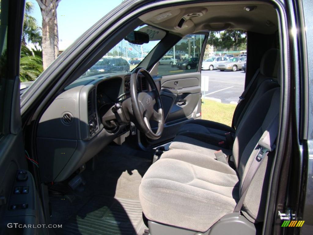 Dark Charcoal Interior 2005 Chevrolet Silverado 1500 LS Regular Cab Photo #39953498