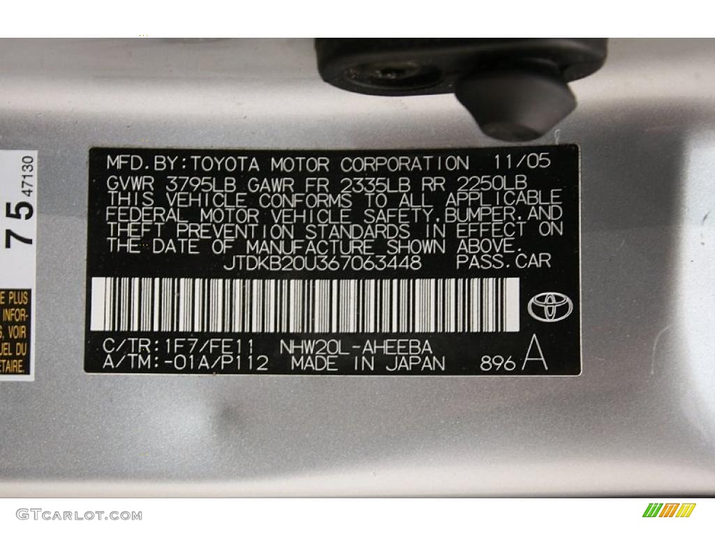 2006 Prius Hybrid - Classic Silver Metallic / Gray photo #29