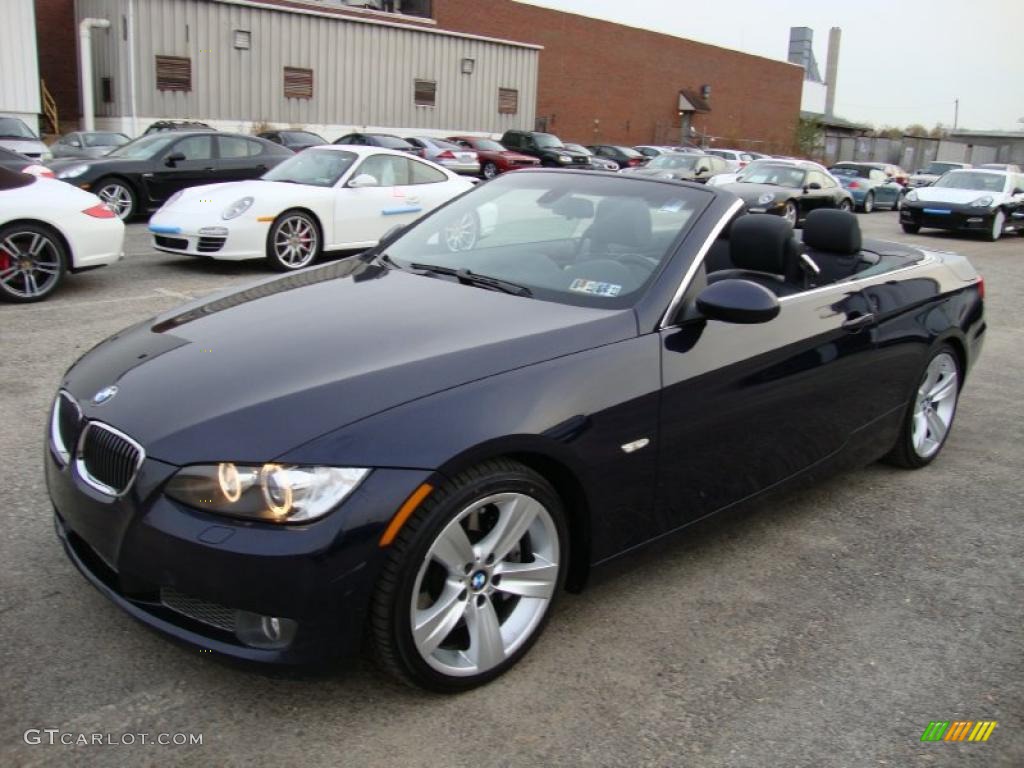 2007 3 Series 335i Convertible - Monaco Blue Metallic / Black photo #2