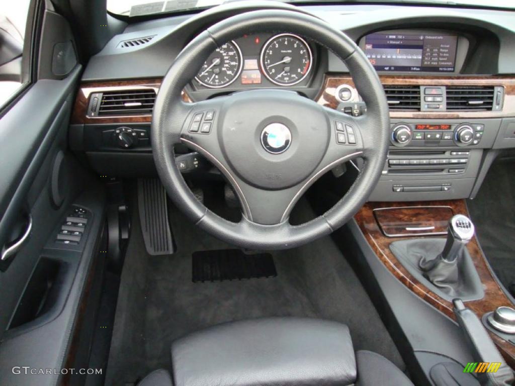 2007 3 Series 335i Convertible - Monaco Blue Metallic / Black photo #26