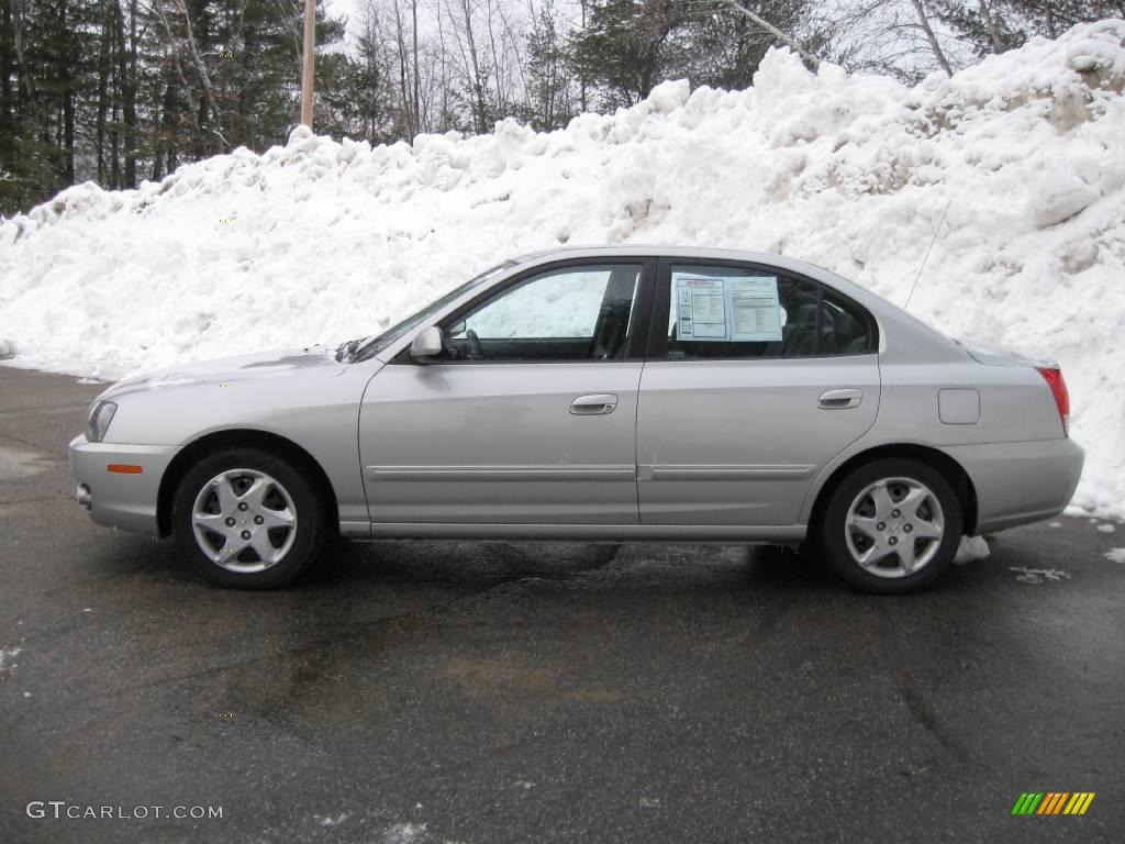 2006 Elantra GLS Sedan - Sterling Silver / Gray photo #6