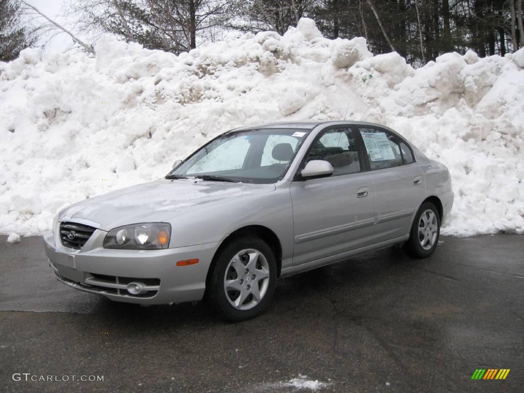 2006 Elantra GLS Sedan - Sterling Silver / Gray photo #8