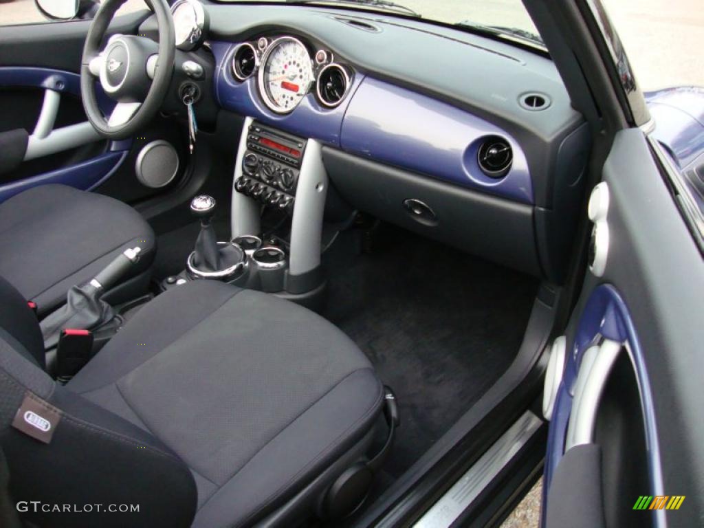 Panther Black Interior 2005 Mini Cooper Convertible Photo #39958734