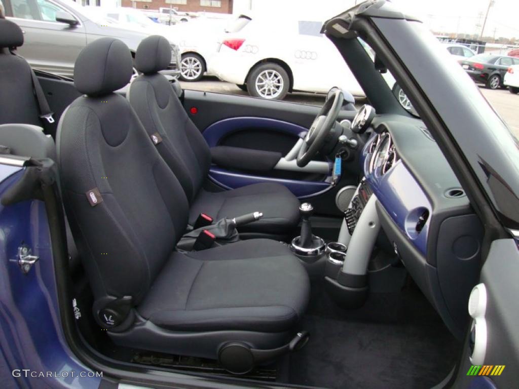 Panther Black Interior 2005 Mini Cooper Convertible Photo #39958776