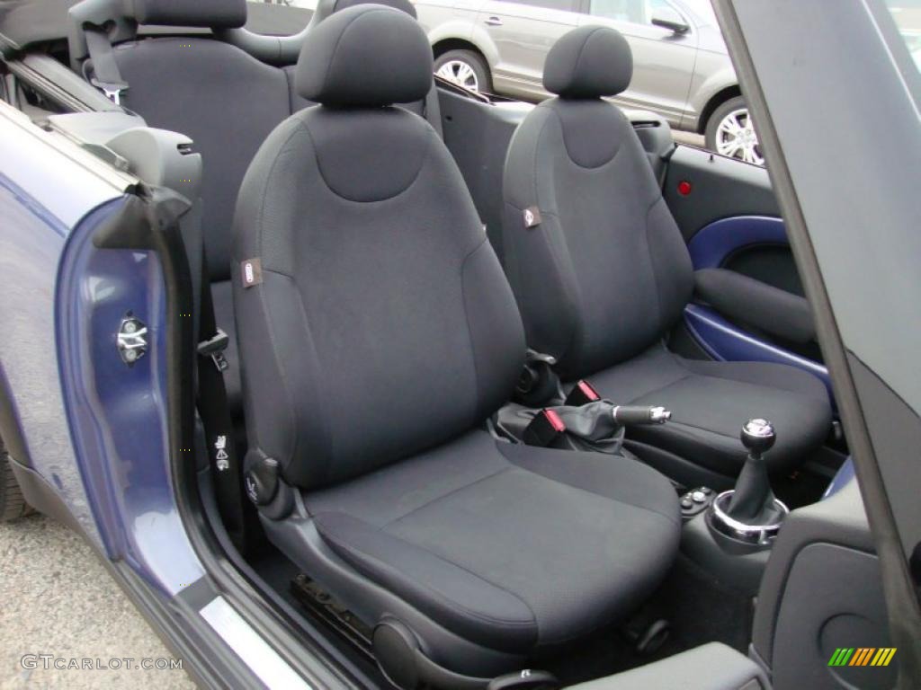 Panther Black Interior 2005 Mini Cooper Convertible Photo #39958791