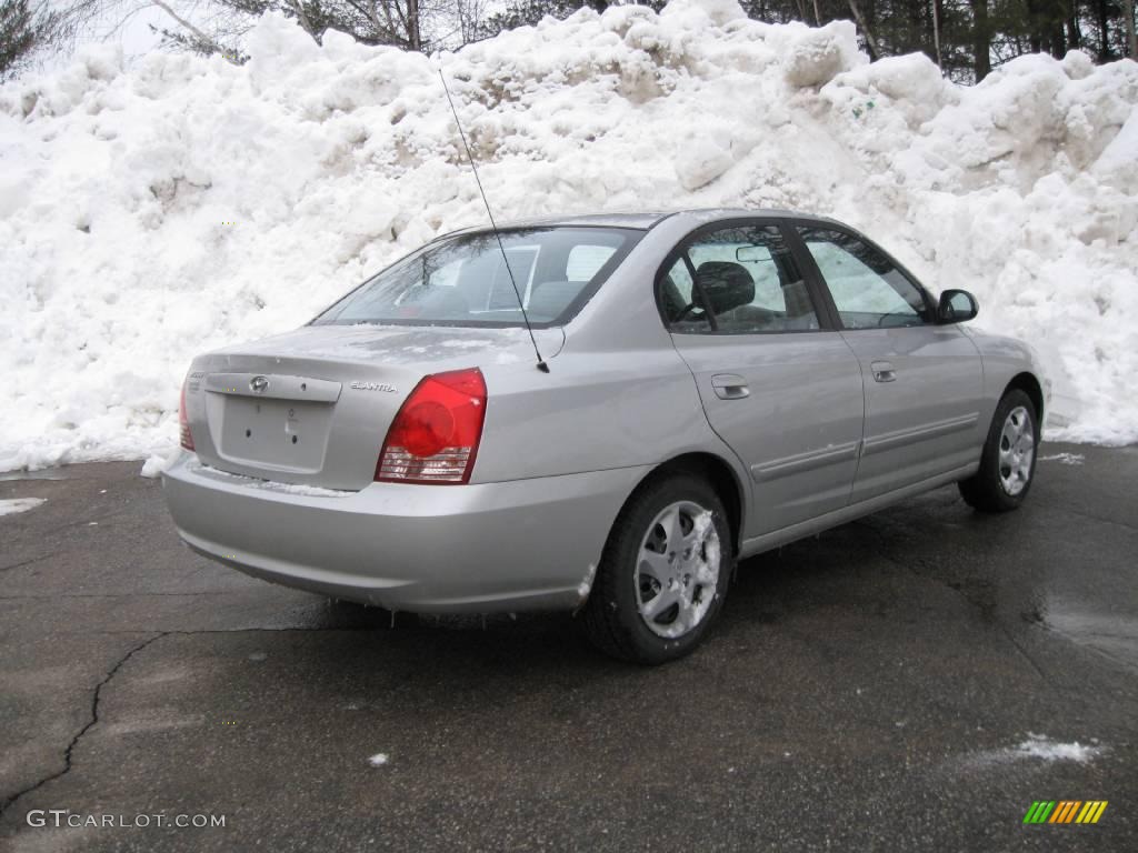 2006 Elantra GLS Sedan - Sterling Silver / Gray photo #11