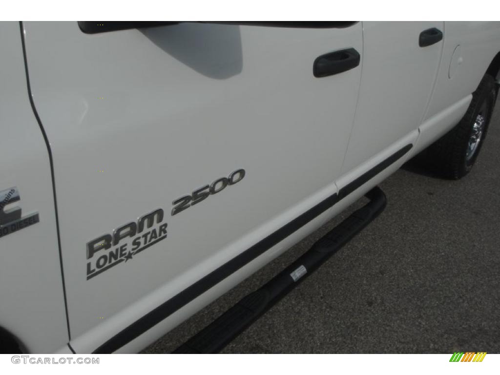 2006 Ram 2500 Lone Star Edition Quad Cab - Bright White / Khaki photo #7