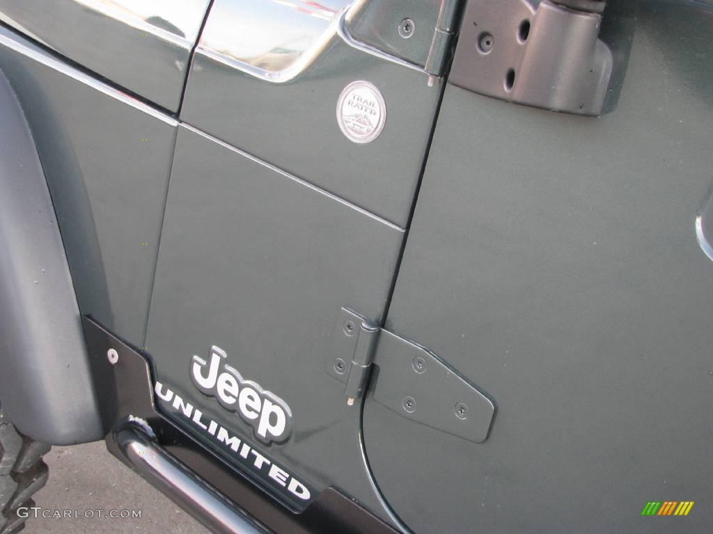 2004 Wrangler Unlimited 4x4 - Shale Green Metallic / Dark Slate Gray photo #11