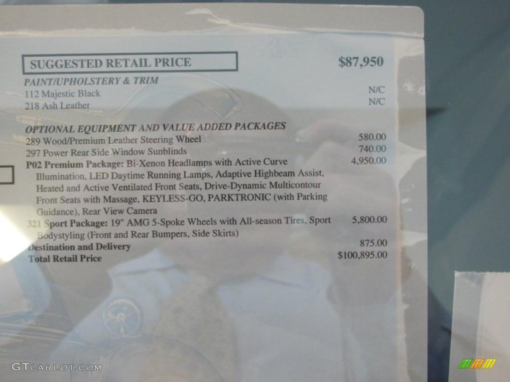2010 Mercedes-Benz S 400 Hybrid Sedan Window Sticker Photos