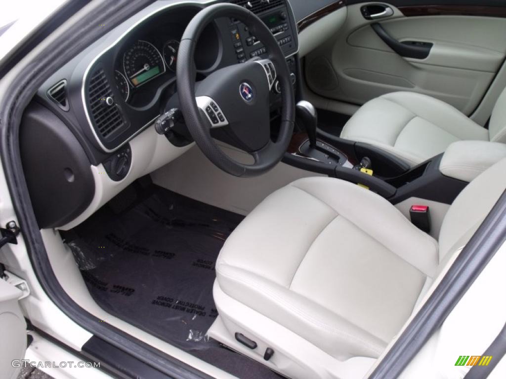 Parchment Interior 2009 Saab 9-3 2.0T Sport Sedan Photo #39966654