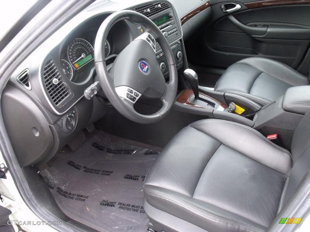 Black Interior 2009 Saab 9-3 2.0T Sport Sedan Photo #39966934