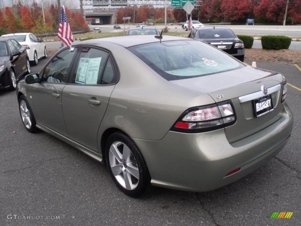 2009 9-3 2.0T Sport Sedan - Pepper Green Metallic / Parchment photo #5