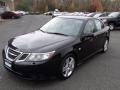 Black 2008 Saab 9-3 2.0T Sport Sedan Exterior