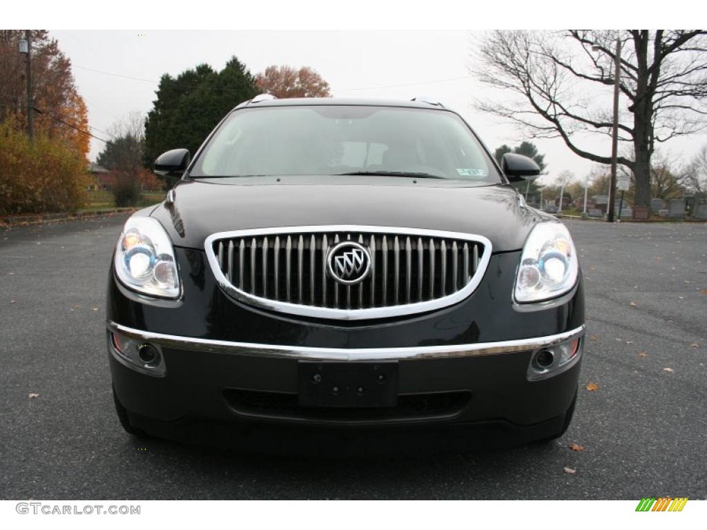 2008 Enclave CXL AWD - Carbon Black Metallic / Cashmere/Cocoa photo #2