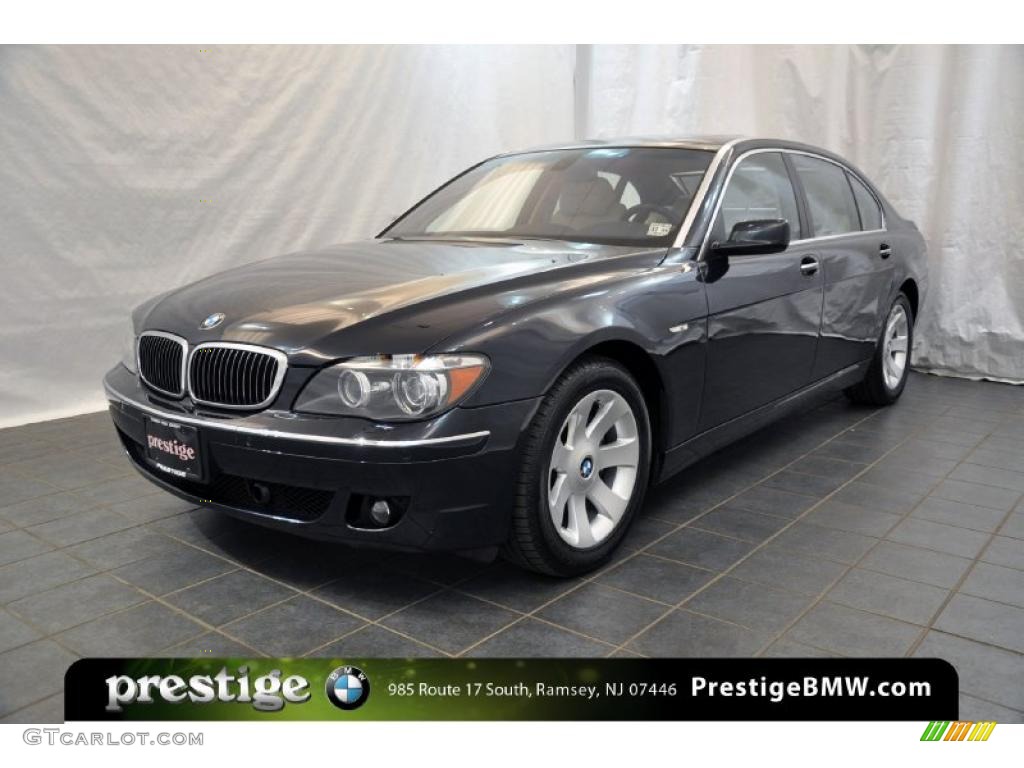 2008 7 Series 750Li Sedan - Monaco Blue Metallic / Cream Beige photo #1