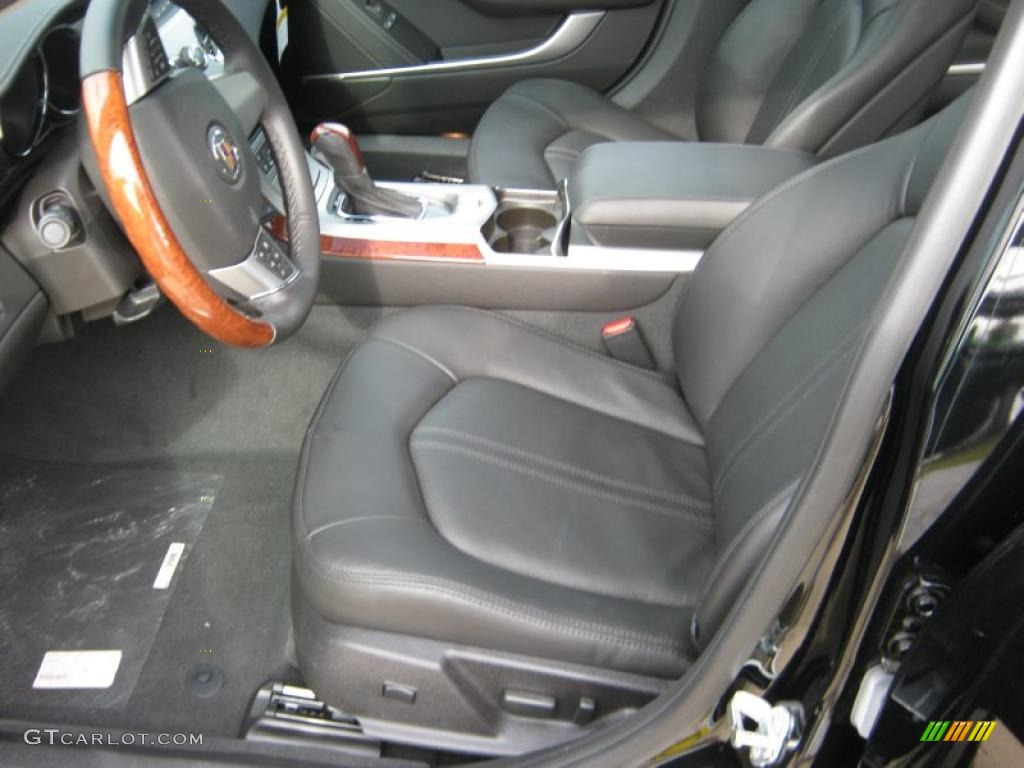 Ebony Interior 2011 Cadillac CTS 3.0 Sedan Photo #39970608