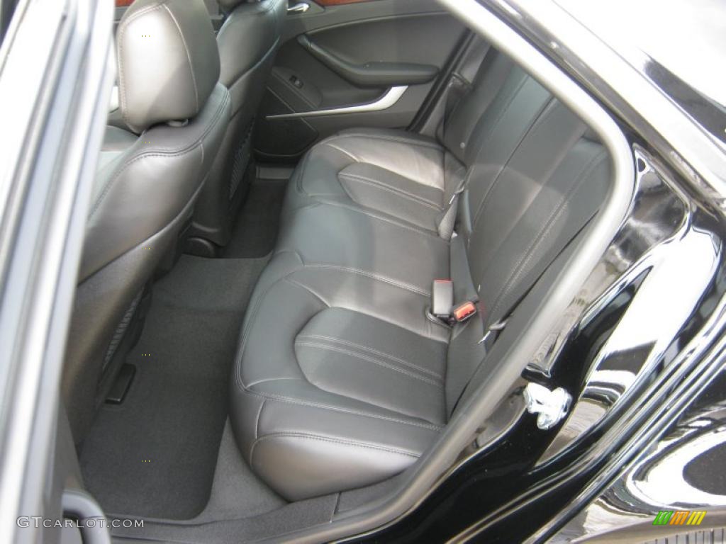 Ebony Interior 2011 Cadillac CTS 3.0 Sedan Photo #39970635