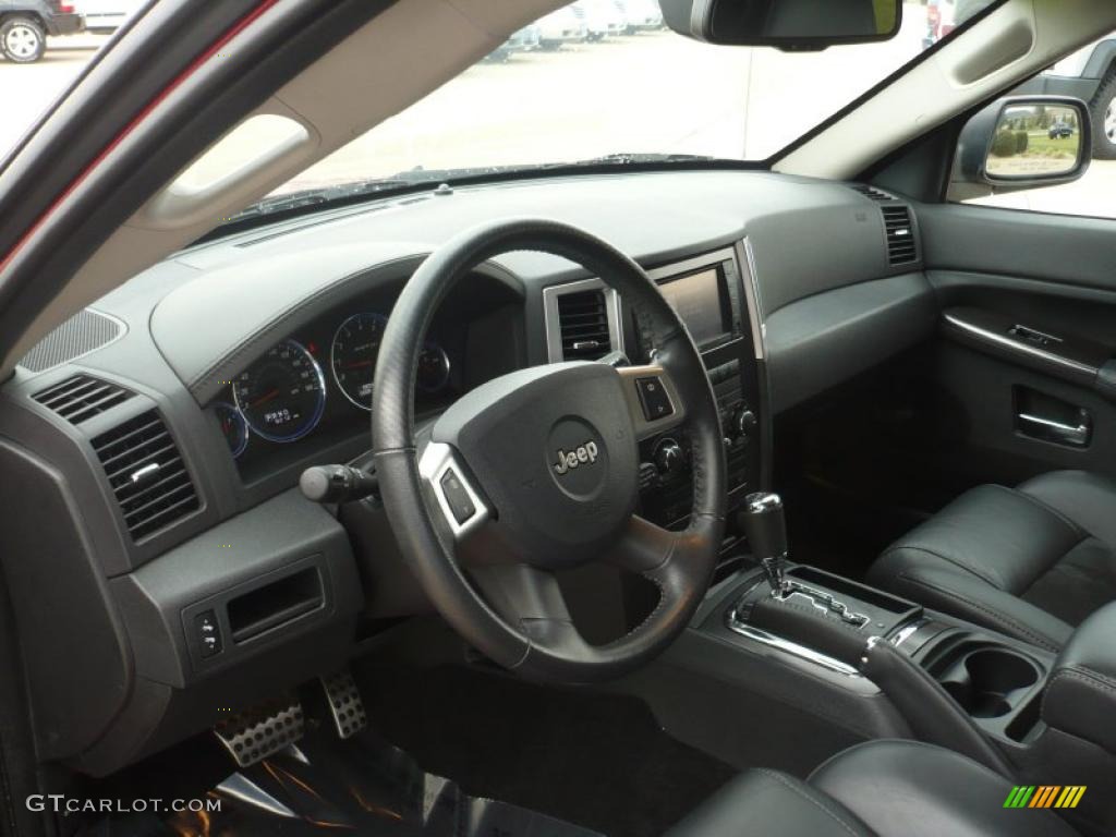 Dark Slate Gray Interior 2010 Jeep Grand Cherokee Srt8 4x4