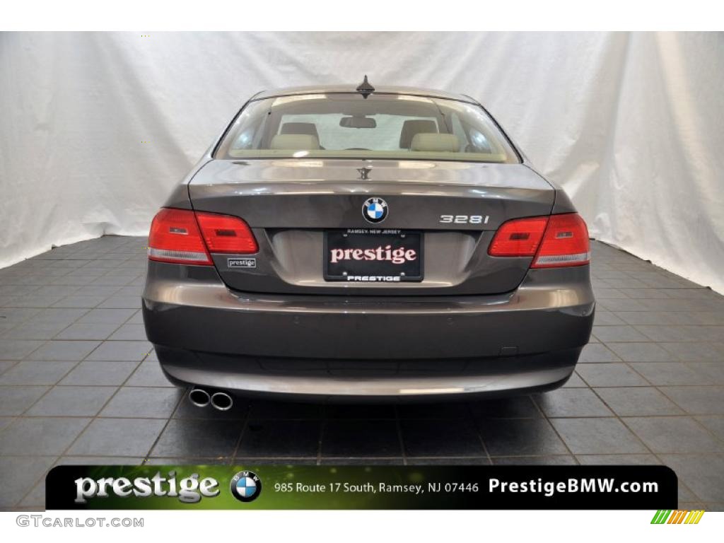 2010 3 Series 328i xDrive Coupe - Space Gray Metallic / Cream Beige photo #3