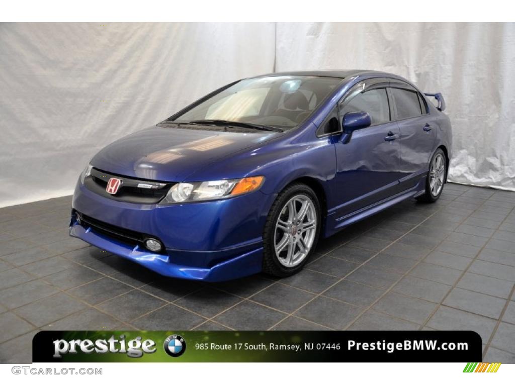 2008 Civic Mugen Si Sedan - Fiji Blue Pearl / Black photo #1