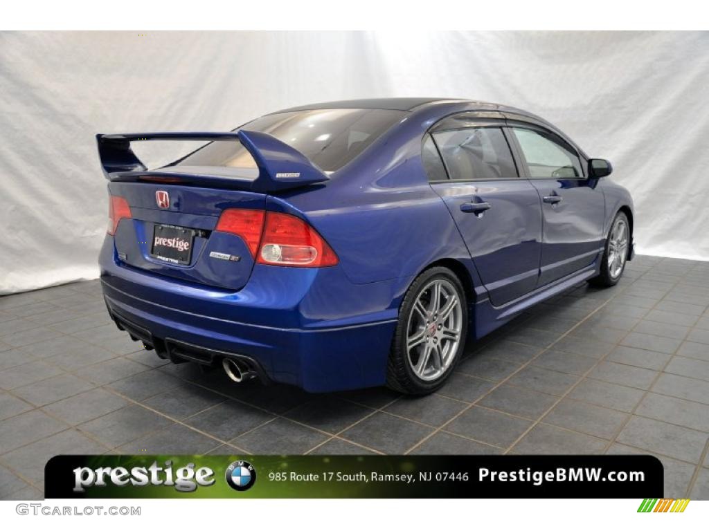 2008 Civic Mugen Si Sedan - Fiji Blue Pearl / Black photo #2