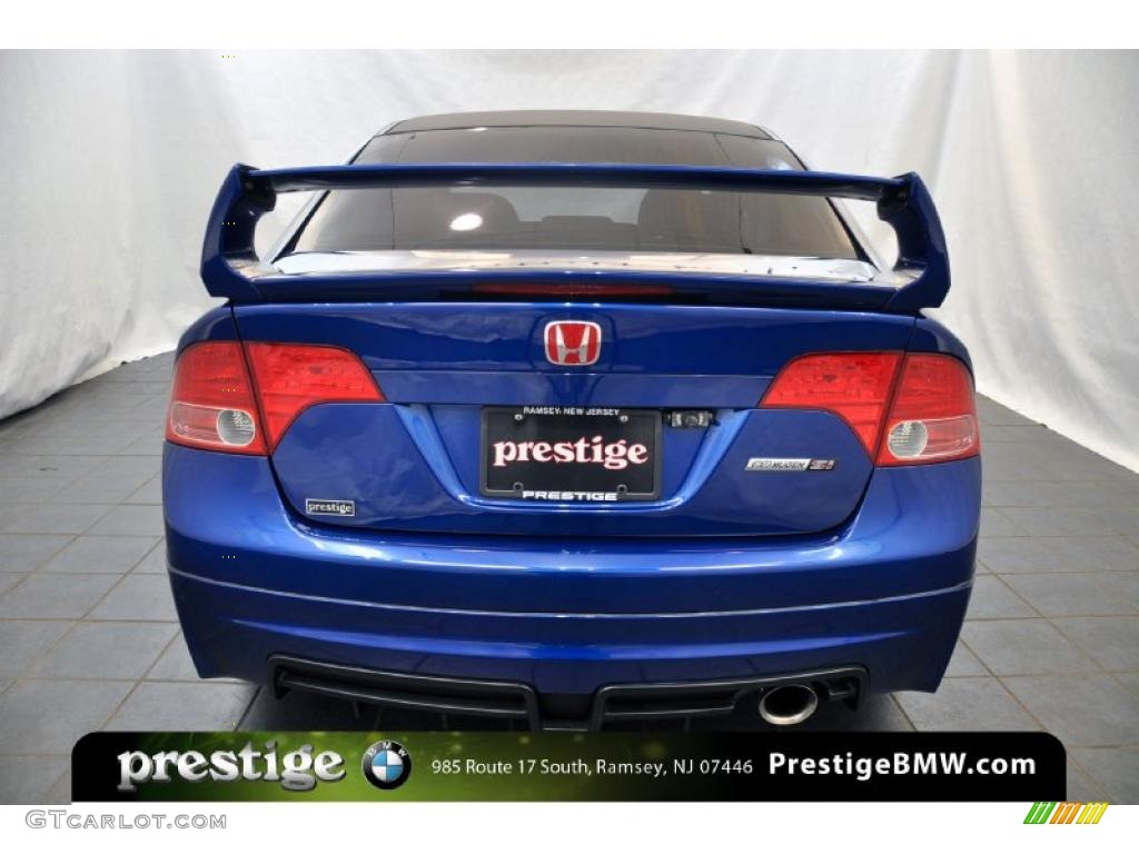 2008 Civic Mugen Si Sedan - Fiji Blue Pearl / Black photo #3