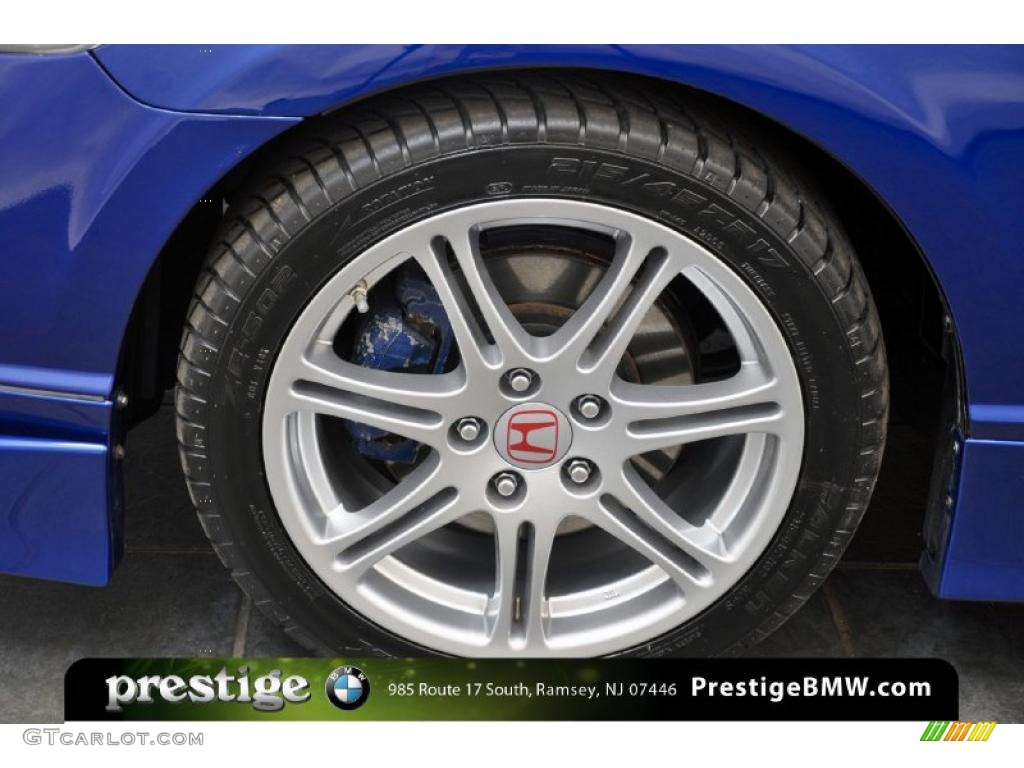 2008 Civic Mugen Si Sedan - Fiji Blue Pearl / Black photo #6