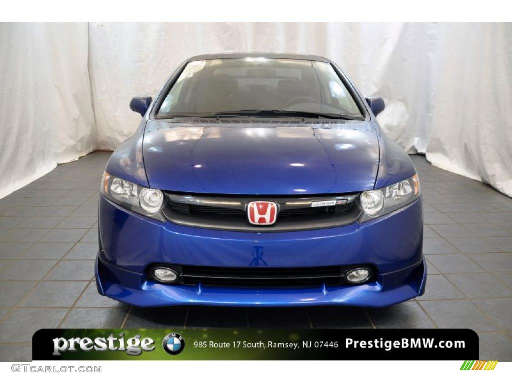 2008 Civic Mugen Si Sedan - Fiji Blue Pearl / Black photo #7