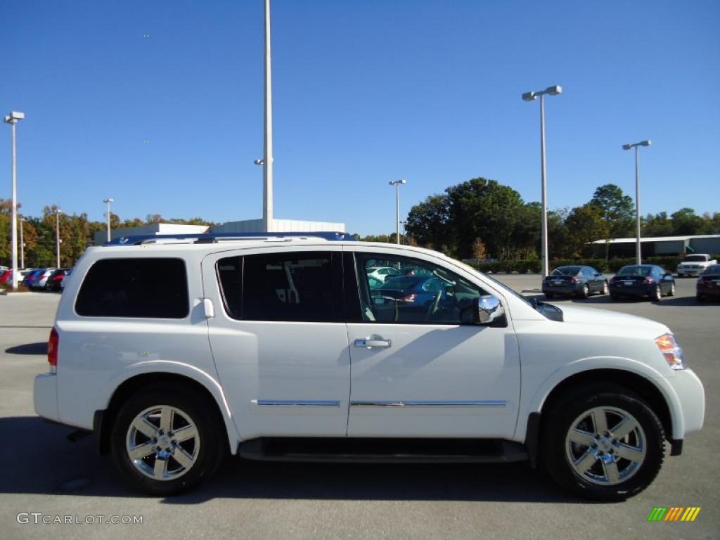 Blizzard White 2010 Nissan Armada Platinum 4WD Exterior Photo #39972560