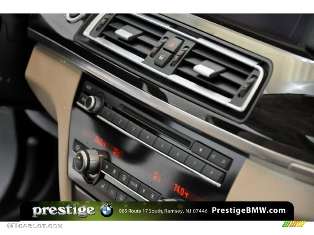 2010 7 Series 750Li xDrive Sedan - Dark Graphite Metallic / Oyster/Black Nappa Leather photo #17