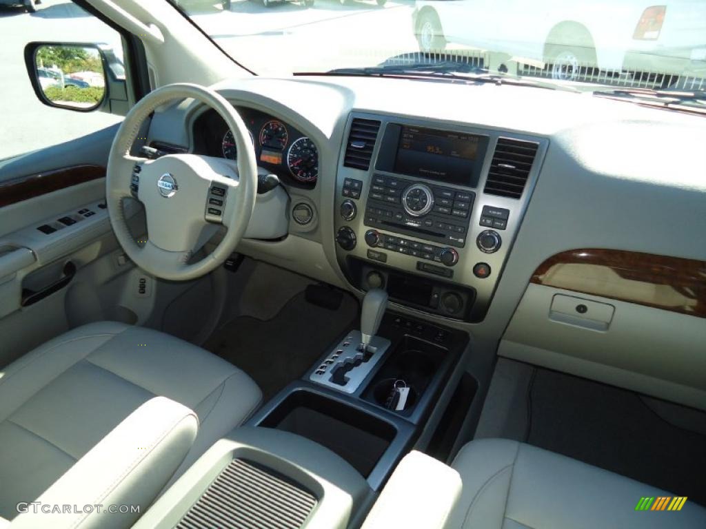 Stone Interior 2010 Nissan Armada Platinum 4WD Photo #39972624