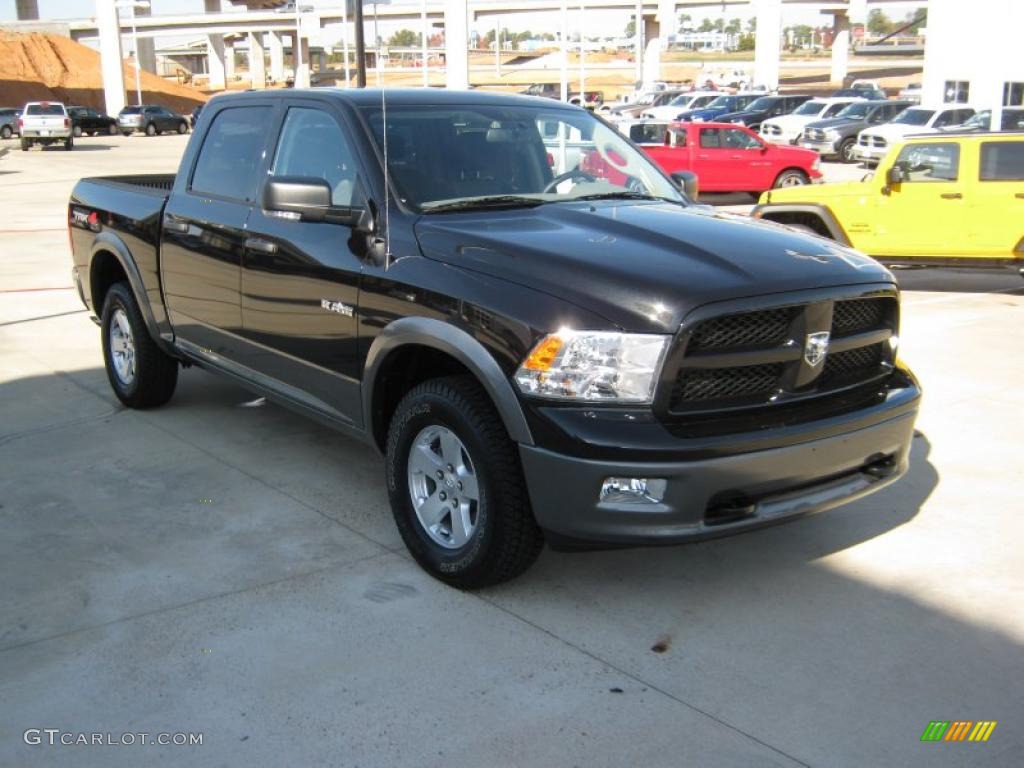 Brilliant Black Crystal Pearl 2010 Dodge Ram 1500 TRX4 Crew Cab 4x4 Exterior Photo #39973000