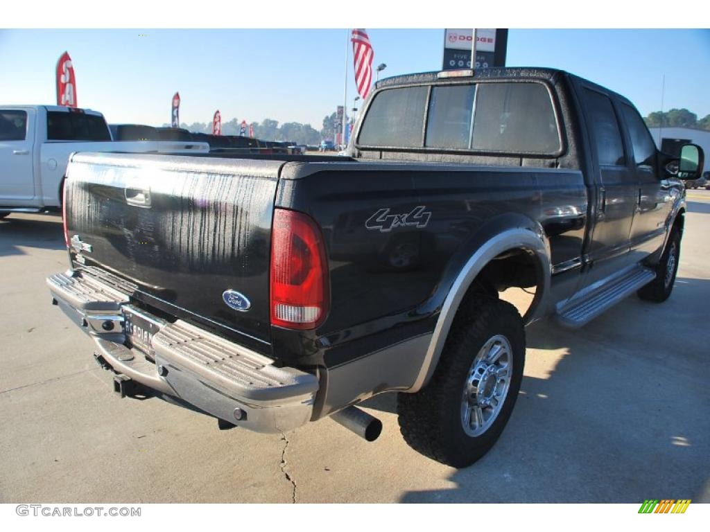 2007 F250 Super Duty King Ranch Crew Cab 4x4 - Black / Castano Brown Leather photo #8