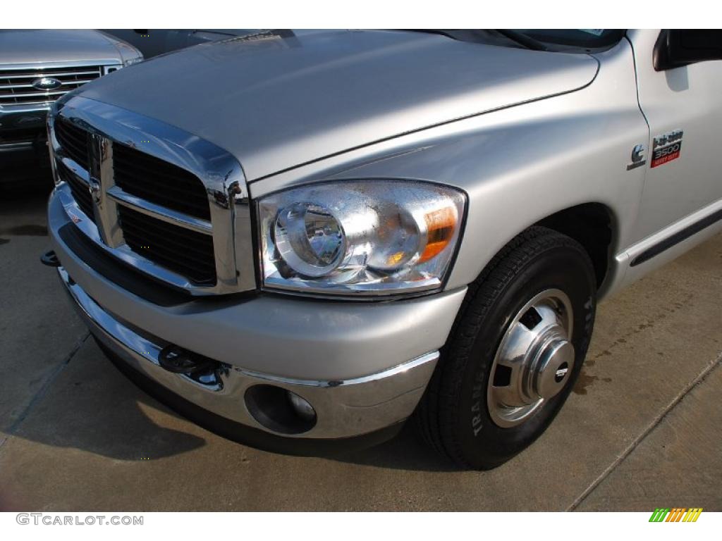 2008 Ram 3500 SLT Mega Cab Dually - Bright Silver Metallic / Khaki photo #14